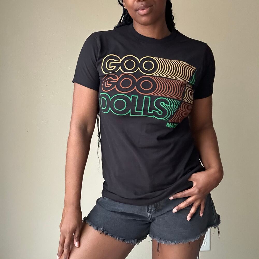 Goo Goo Dolls Black Magnetic 2014 Band Tee Size Small